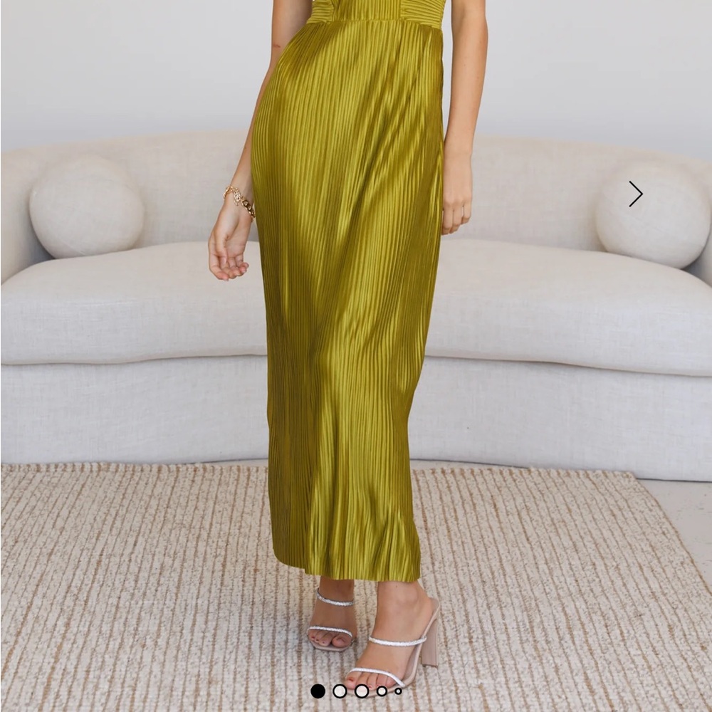 Hello Molly Olive Maxi Dress new no tags